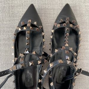 Valentino Rockstud Caged Ballet Flat